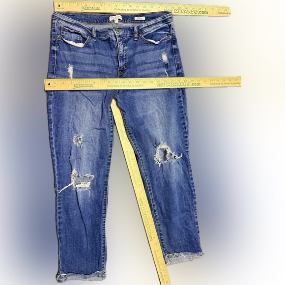 Sofia Vergara Jeans Women's Bagi,Mid Rise Boyfriend Distressed Jeans, Size 12 - Picture 6 of 8